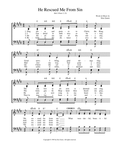 He Rescued Me From Sin