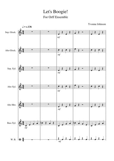 Let's Boogie - For Orff Ensemble