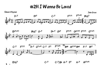 I Wanna Be Loved (arr. John Fries)