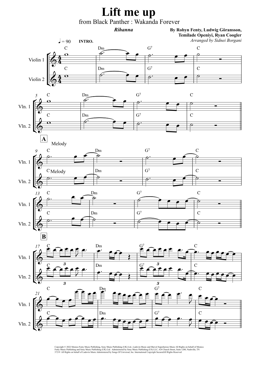 Lift Me Up (arr. Sidnei Borgani)