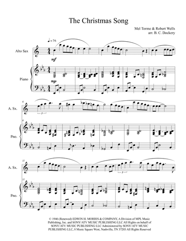 The Christmas Song (chestnuts Roasting On An Open Fire) (arr. B. C. Dockery)