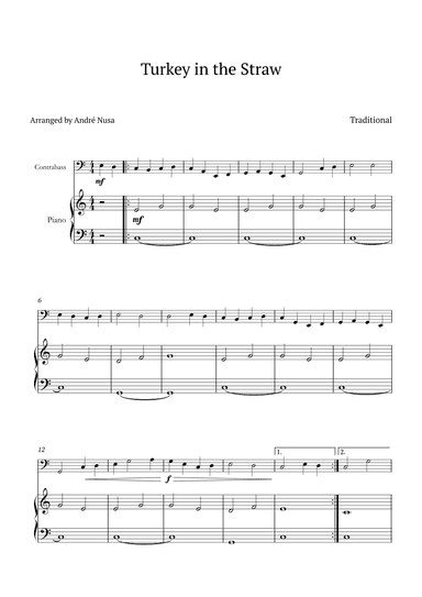 Turkey in the Straw (arr. André Nusa)