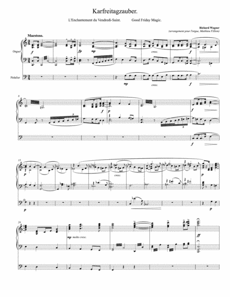 Karfreitagszauber aus Parsifal (arr. Fillion Matthieu)