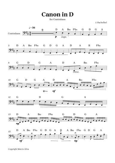 Canon in D (arr. Márcio Silva)