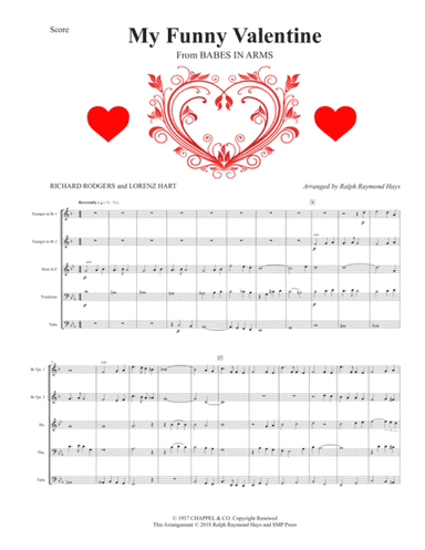 My Funny Valentine (arr. Ralph Raymond Hays)