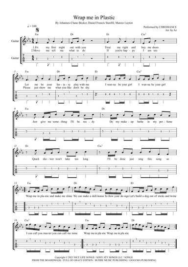 Wrap Me In Plastic (arr. AZ)