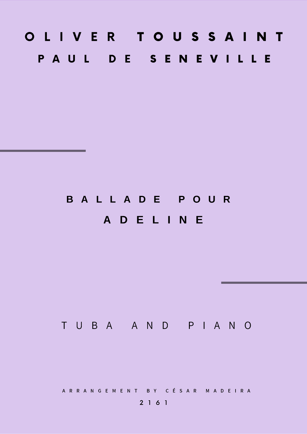 Ballade Pour Adeline (arr. César Madeira)