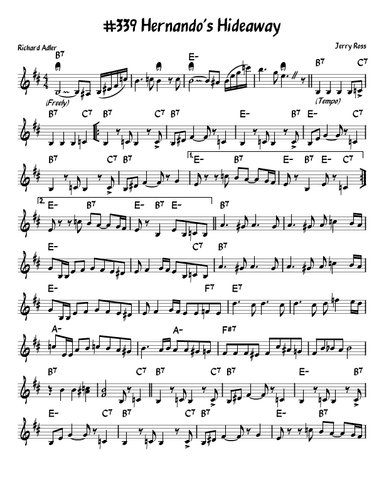 Hernando's Hideaway (arr. John Fries)