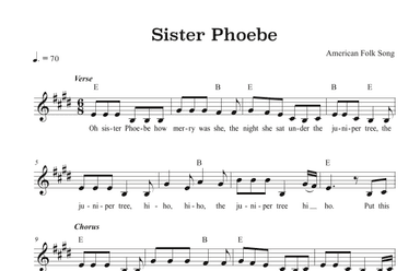 Sister Phoebe (arr. Riverside Guitar School)