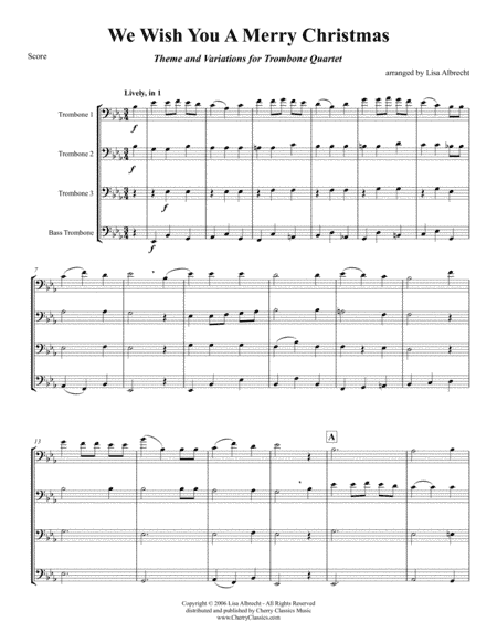 We Wish You A Merry Christmas (arr. Albrecht, Lisa)
