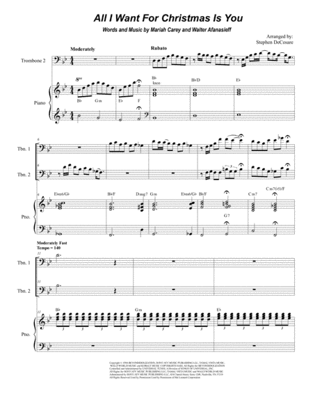 All I Want For Christmas Is You (arr. Stephen DeCesare)