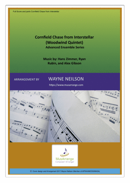 Cornfield Chase  from the Paramount Pictures film INTERSTELLAR (arr. Wayne Neilson (APRA/AMCOS/MAGA))
