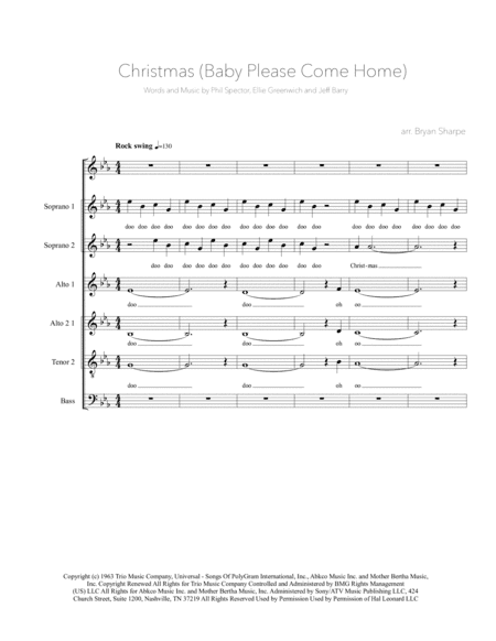 Christmas (Baby Please Come Home) (arr. Bryan Sharpe)