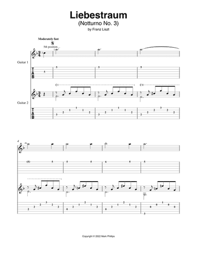 Liebestraum (arr. Mark Phillips)