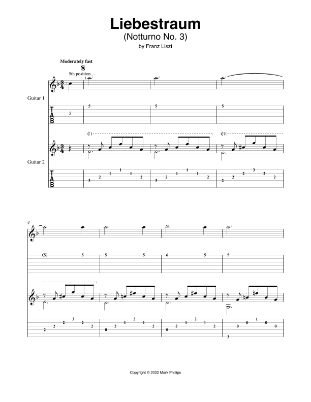 Liebestraum (arr. Mark Phillips)