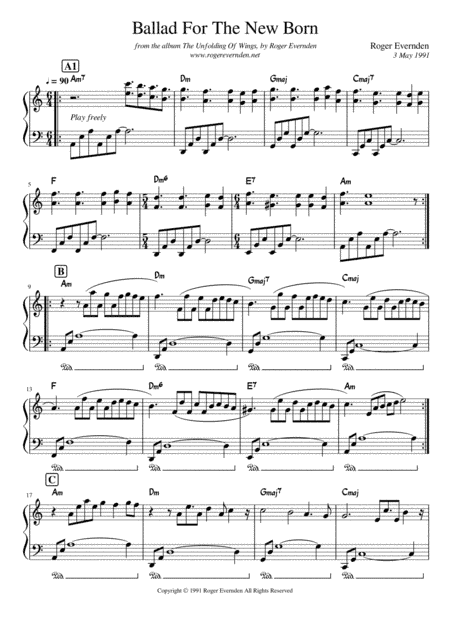 Ballad For The New Born (for David)