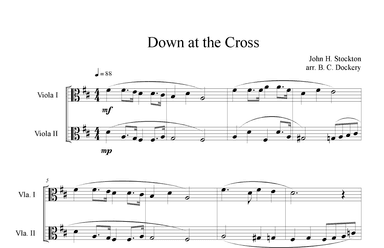 Down at the Cross (Viola Duet) (arr. B. C. Dockery)