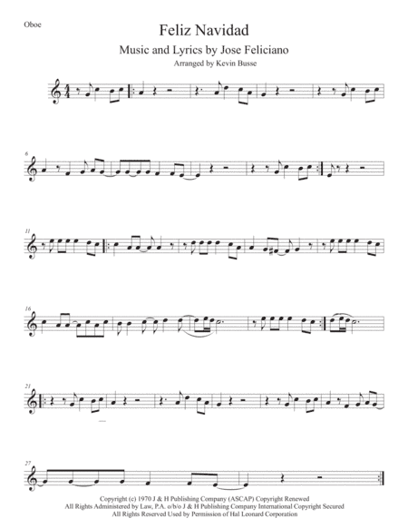 Feliz Navidad (arr. Kevin Busse)