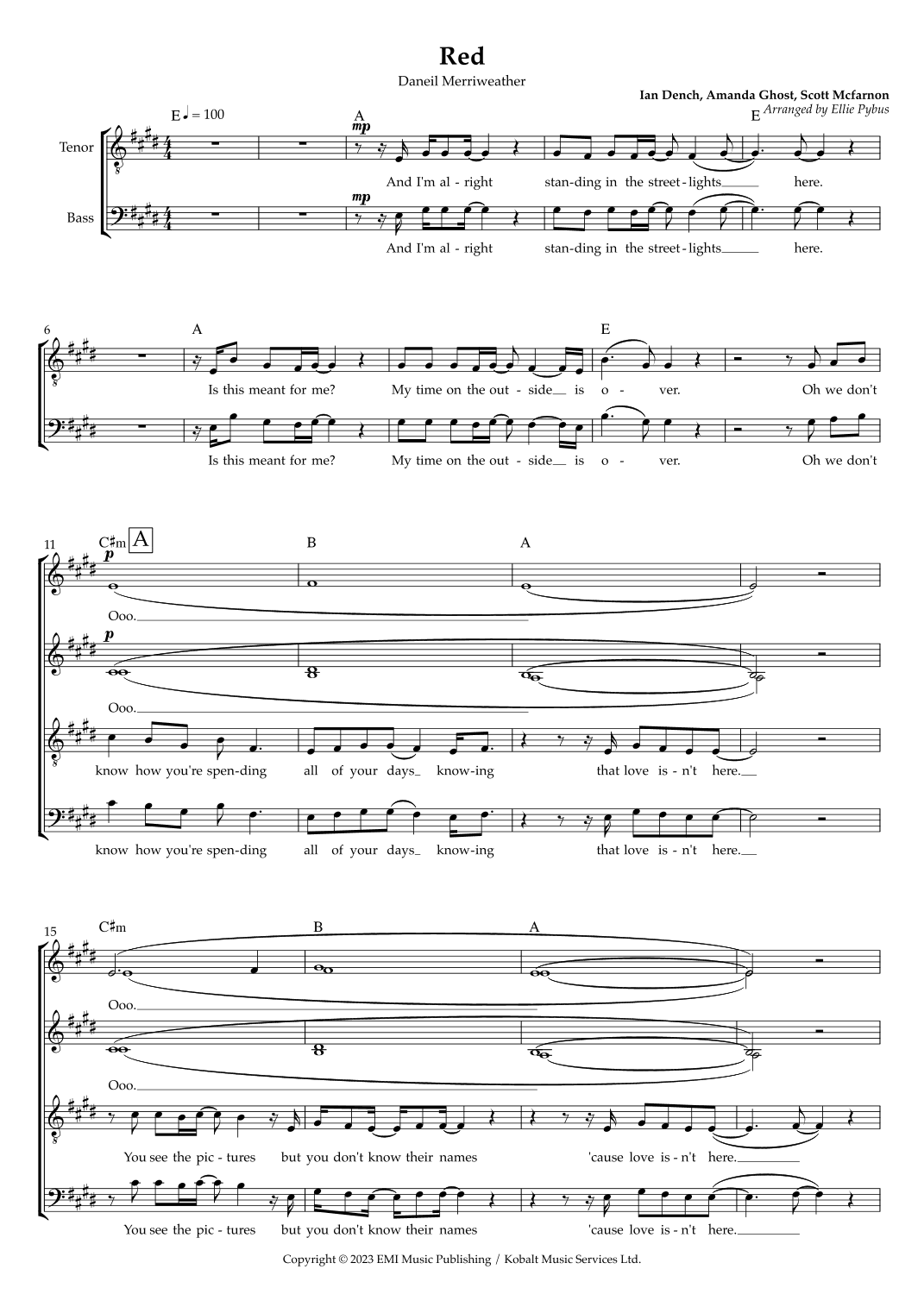 Red (arr. Silv Pybus)