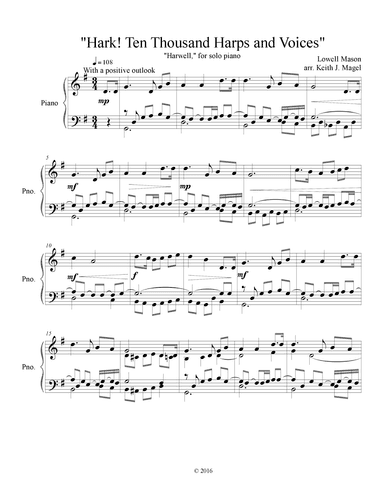 Hark! Ten Thousand Harps And Voices! (arr. Keith James)