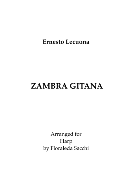 Zambra Gitana (arr. Floraleda Sacchi)