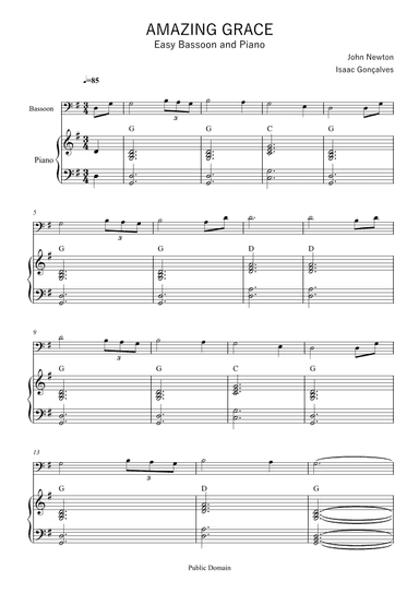 Amazing Grace (arr. Isaac Gonçalves)