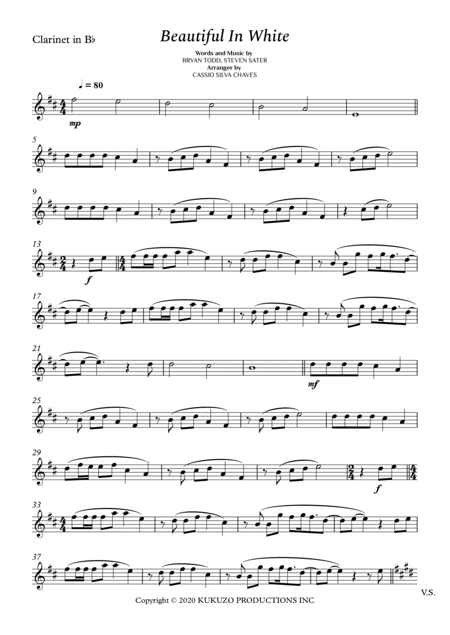 Beautiful In White (arr. Cássio Silva Chaves)