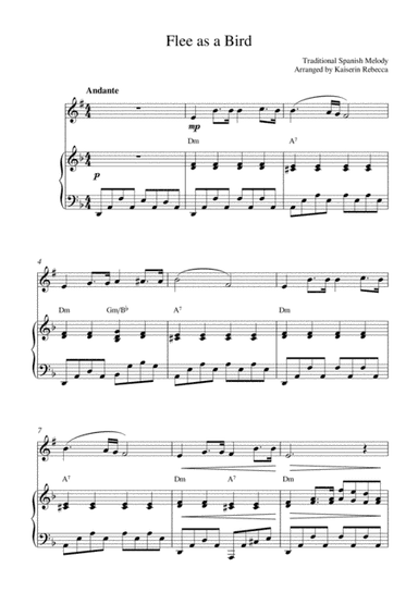 Flee as a bird (arr. Kaiserin Rebecca)