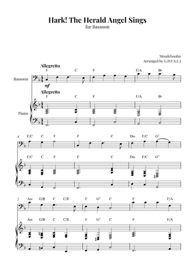 Hark! The Herald Angel Sings (arr. G.D.V.S.L.J)