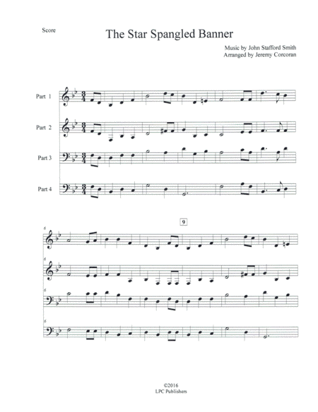 The Star Spangled Banner for Mixed Instrumentation (arr. Jeremy Corcoran)
