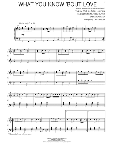 What You Know Bout Love (arr. Dan Geisler)