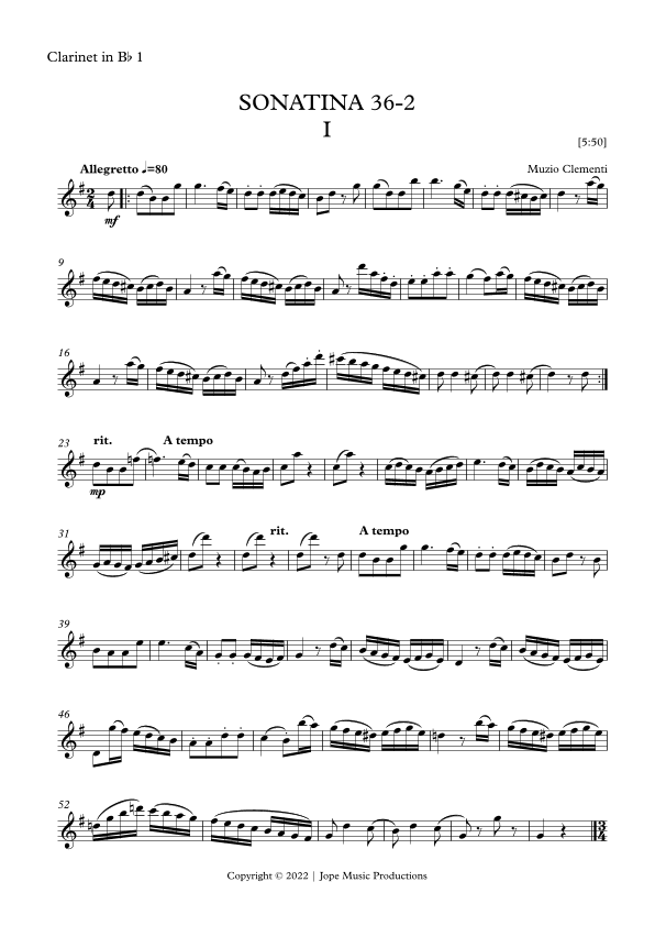 Sonatina 36-2 (arr. Jope)