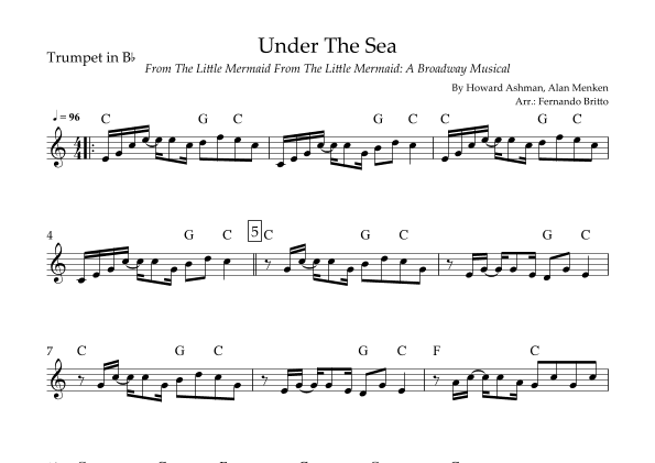 Under The Sea (arr. Fernando Britto)