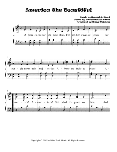 America The Beautiful (arr. Mary MacCayne)