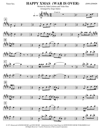 Happy Xmas (War Is Over) (arr. Jorge Juárez)