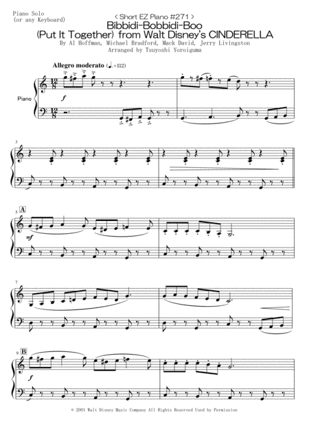 Put It Together (bibbidi Bobbidi Boo) (arr. Tsuyoshi Yoroiguma)