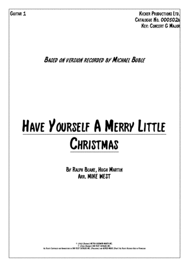 Have Yourself A Merry Little Christmas (arr. Mike West)