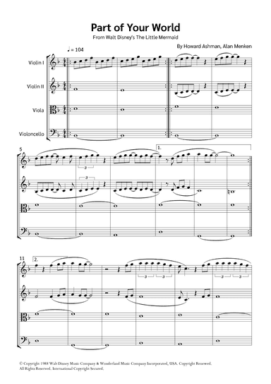 Part Of Your World (reprise) (arr. Jackson Spindler)
