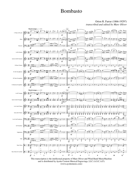 Bombasto (arr. Marc Oliver)
