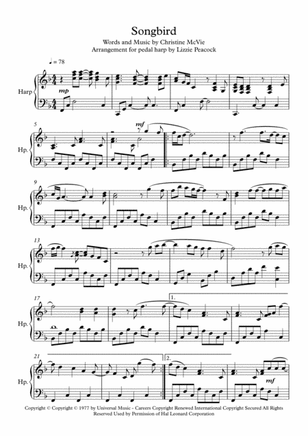 Songbird (arr. Lizzie Peacock)