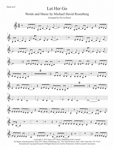 Let Her Go (arr. Kevin Busse)