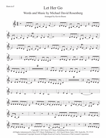 Let Her Go (arr. Kevin Busse)