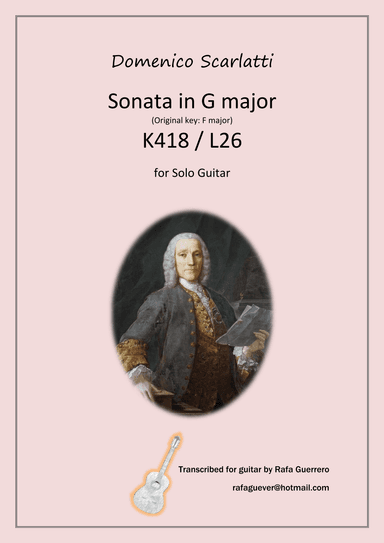 Sonata K418 / L26 (arr. Rafa Guerrero)