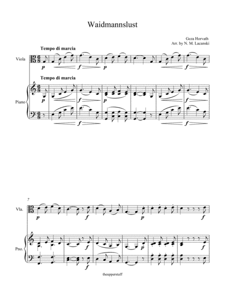 Waidmannslust (arr. Nick Lacanski)