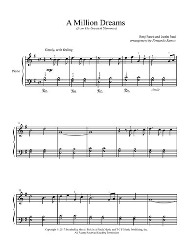 A Million Dreams (arr. Fernando Ramos)