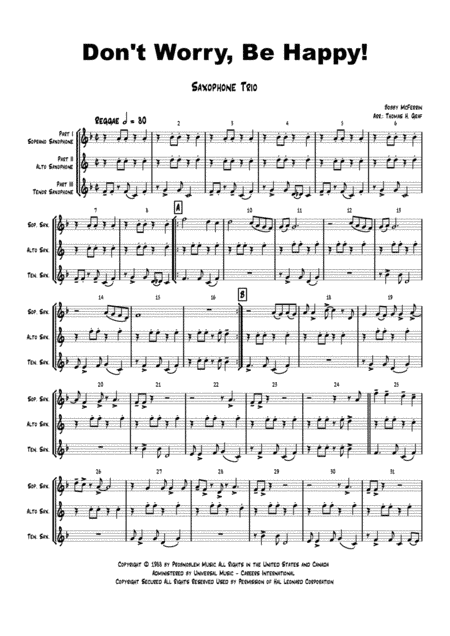 Don't Worry, Be Happy (arr. Thomas H. Graf)
