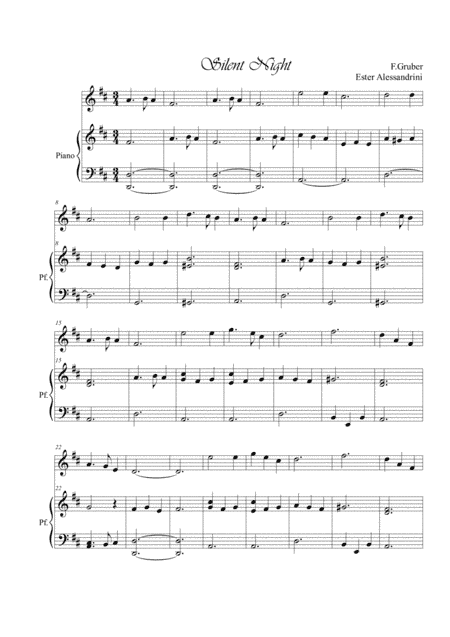 Santo Natale easy. Violino e pianoforte (arr. Ester Alessandrini)
