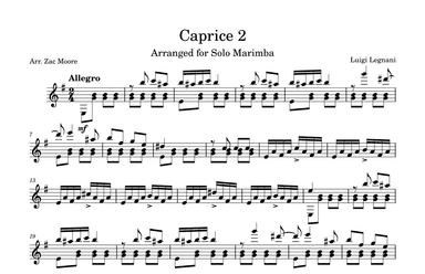 Caprice 2 (arr. Zac Moore)