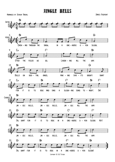 Jingle Bells (arr. Joshua Tindall)