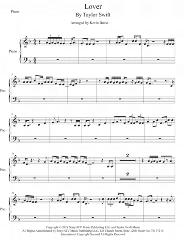 Lover (arr. Kevin Busse)